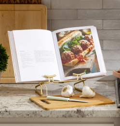Spectrum kitchen cook book holder on counter top